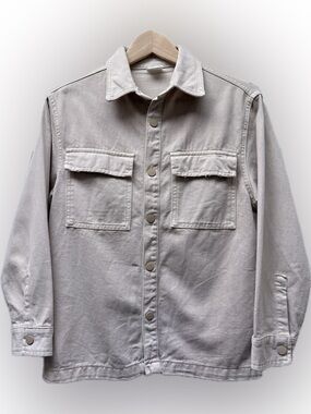 ZARA cream denim jacket
